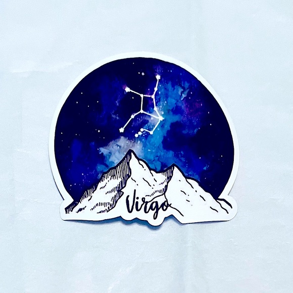 Virgo Star Sign Outdoor Adventure Journey Wanderer Traveler Exploration Sticker - Picture 1 of 5